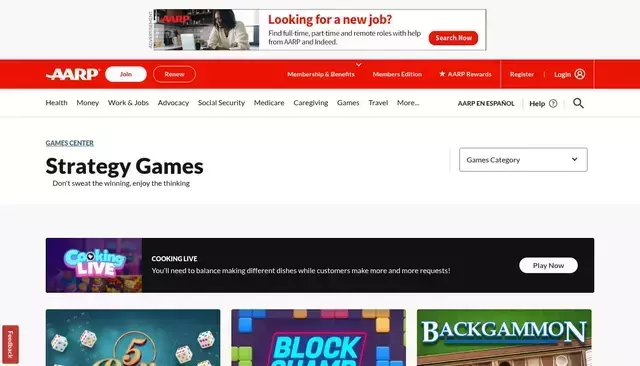 aarp.org homepage screenshot