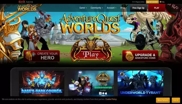 aq.com homepage screenshot