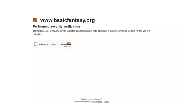 basicfantasy.org homepage screenshot