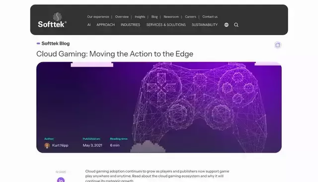 blog.softtek.com homepage screenshot