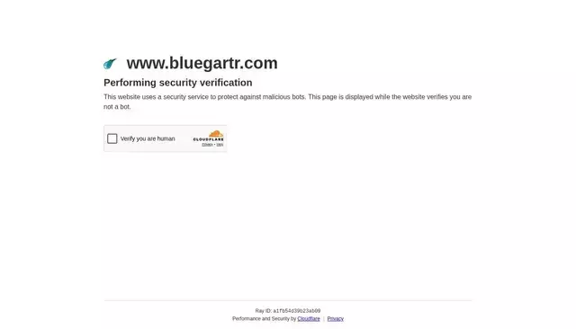 bluegartr.com homepage screenshot