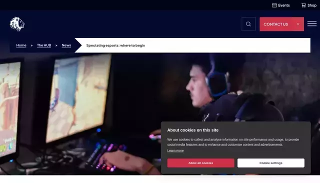 britishesports.org homepage screenshot
