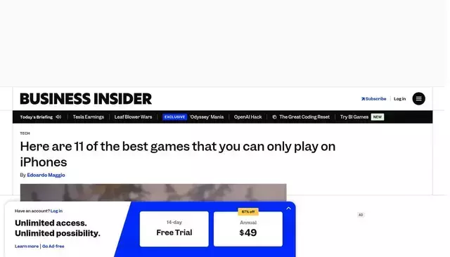 businessinsider.com homepage screenshot