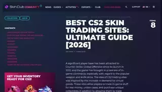 Skin Best CS2 Skin Trading sites: Ultimate Guide [2026]