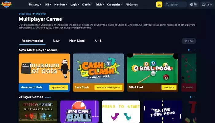 coolmathgames.com homepage screenshot