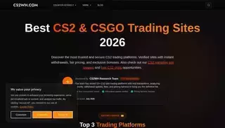 Cs 2wh Best CS2 & CSGO Trading Sites 2026 | Top 10+ Verified
