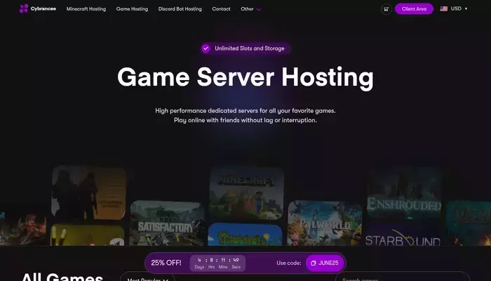 cybrancee.com homepage screenshot