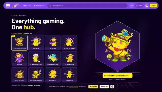 eloboost24.eu homepage screenshot