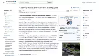 Wikipedia Massively multiplayer online role-playing game - Wikipedia