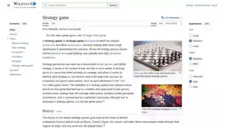 Wikipedia Strategy game - Wikipedia