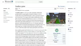 Wikipedia Sandbox game - Wikipedia
