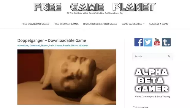 freegameplanet.com homepage screenshot