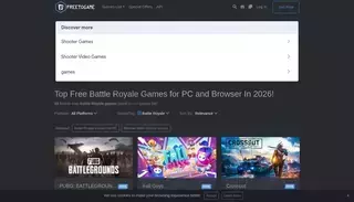 Free To Game Top 33 Free Battle Royale Games You Should Play In 2026!