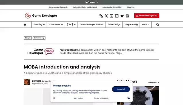 gamedeveloper.com homepage screenshot