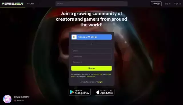 gamejolt.com homepage screenshot