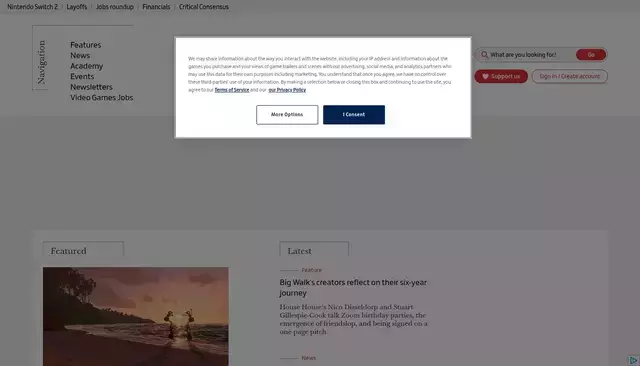 gamesindustry.biz homepage screenshot
