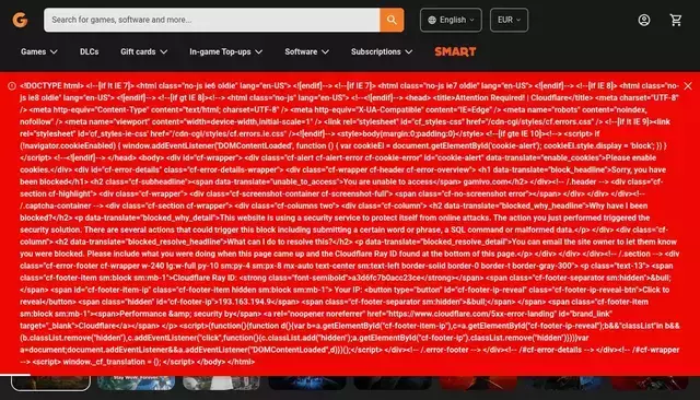 gamivo.com homepage screenshot