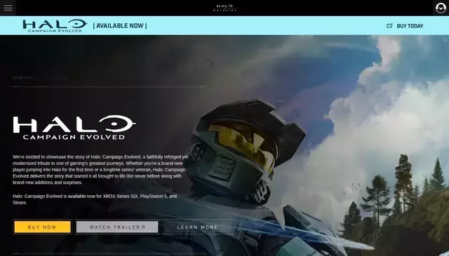 halowaypoint.com homepage screenshot