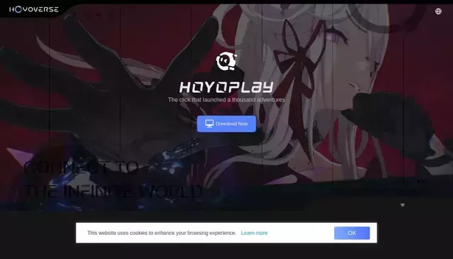 hoyoplay.hoyoverse.com homepage screenshot