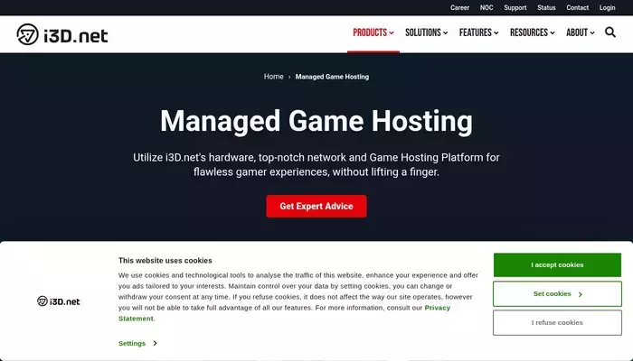 i3d.net homepage screenshot