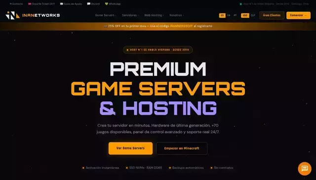 inanetworks.com homepage screenshot