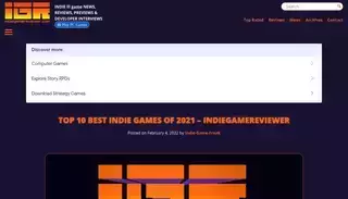 Indie Game Reviewer Top 10 Best Indie Games of 2021 - IndieGameReviewer