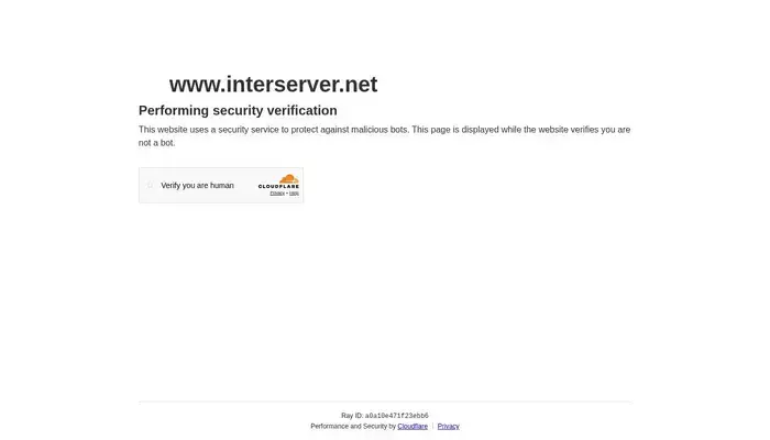 interserver.net homepage screenshot