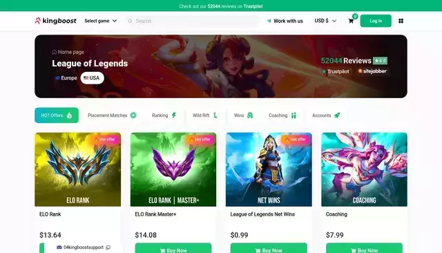kingboost.net homepage screenshot