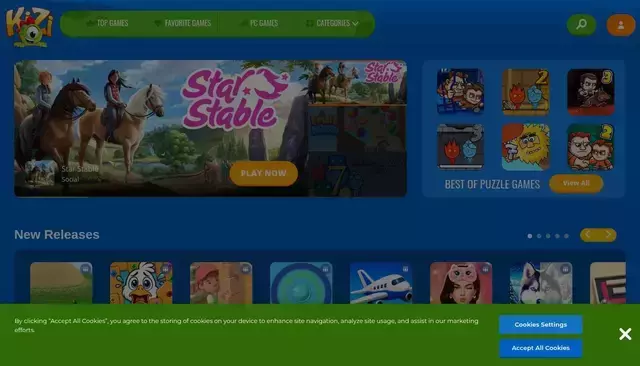 kizi.com homepage screenshot