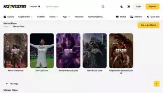 Ko Pazar Marketplace - Buy/Sell Game Currency | Kopazar