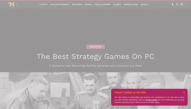 kotaku.com homepage screenshot