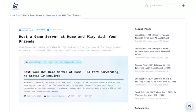 localtonet.com homepage screenshot