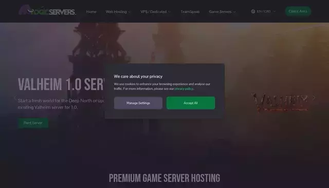 logicservers.com homepage screenshot