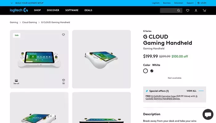 logitechg.com homepage screenshot