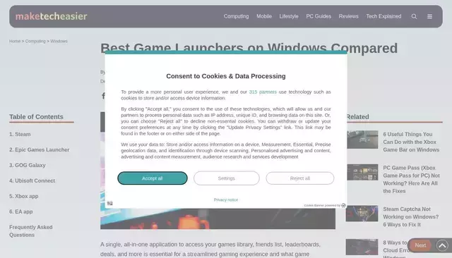maketecheasier.com homepage screenshot
