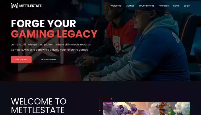 mettlestate.com homepage screenshot