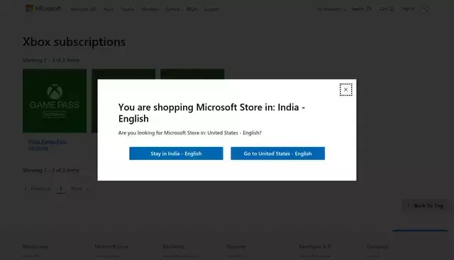 microsoft.com homepage screenshot