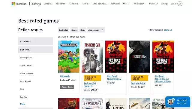 microsoft.com homepage screenshot