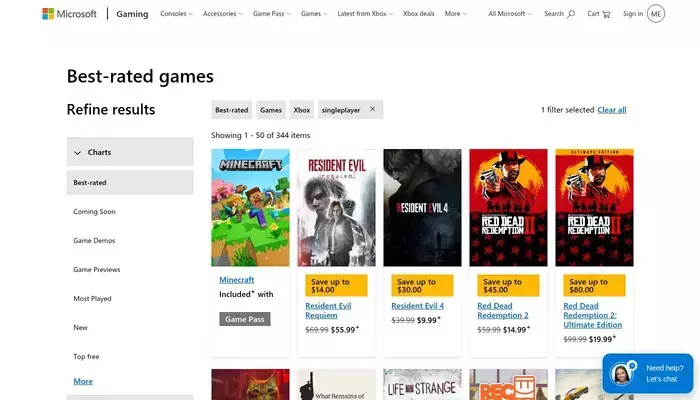 microsoft.com homepage screenshot