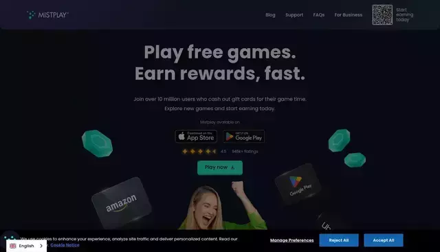 mistplay.com homepage screenshot