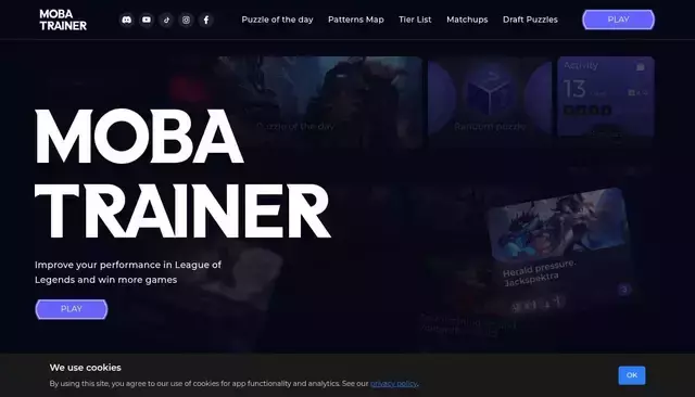 mobatrainer.com homepage screenshot