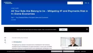Mofo All Your Sale Are Belong to Us - Mitigating IP and Payments Risk in In-Game Economies