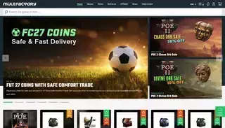 Mule Factory PoE currency and items, Cheapest FIFA coins, Diablo 2 runes and items, WoW gold and more - MuleFactory the item and currency shop