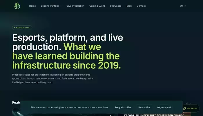 netgen-esports.com homepage screenshot
