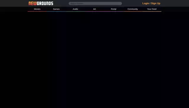 newgrounds.com homepage screenshot