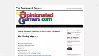 Opinionated Gamers The Opinionated Gamers | Reviews and Commentary on Boardgames