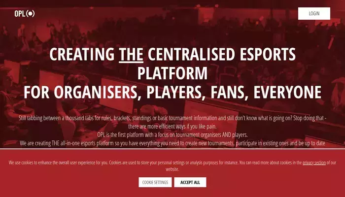opleague.pro homepage screenshot