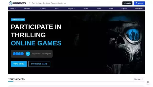 orbeatx.com homepage screenshot