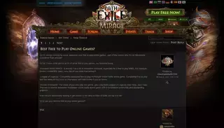 Path Of Exile Off Topic - Best Free to Play Online Games? - Forum - Path of Exile