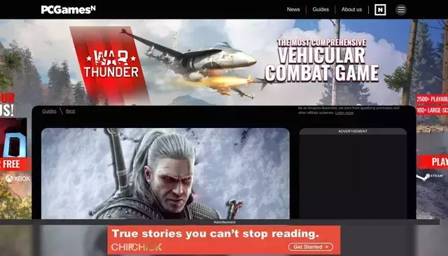 pcgamesn.com homepage screenshot